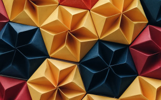Origami colorful abstract sculpture paper - buckminster fuller free wallpaper for desktop