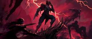 Demonic creature field lightning man - a demonic creature free wallpaper