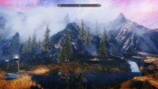 Mountain lake forest night sky - bálint kiss free wallpaper