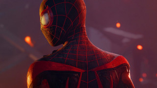 Spiderman glowingeyes outdoor night mountain - a spider free wallpaper for desktop