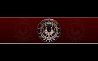 Red black banner gold emblem - a gold emblem free wallpaper