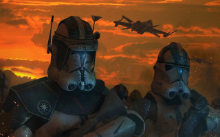 Armor battle sunset explosion damaged - a plane in the sky free wallpaper