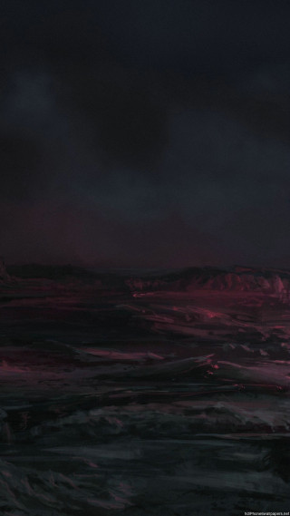 Dark sky red light mountain - anato finnstark free wallpaper for mobile