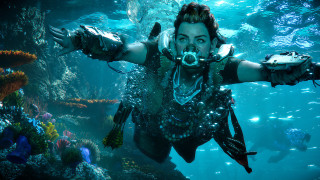 Diving woman camera aqua underwater - a camera free wallpaper for desktop