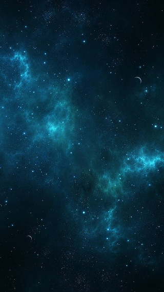 Space scene blue sky clouds 2 - eve ryder free wallpaper for mobile