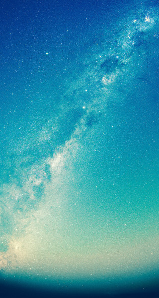 Night sky stars plane horizon - free sky wallpaper for mobile