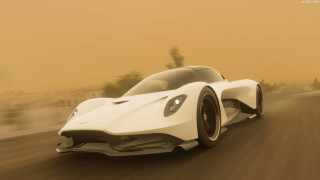 White car brown sky desert - panfuturism free wallpaper for desktop