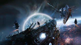 Sci fi space station planet 2 - the platform free wallpaper