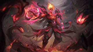 Demonic flame warrior fiery wings - demonic free wallpaper