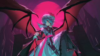 Pink dragon wings portrait blue - a dragon free wallpaper for desktop