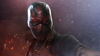 Red light astronaut constellation starry - a man in a suit free wallpaper for desktop