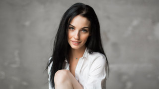 Eszter mattioni black hair portrait - long black hair free wallpaper