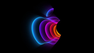 Colorful apple logo rainbow light - a colorful apple logo free wallpaper