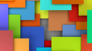 Colorful squares geometric abstract cubist - varying free wallpaper