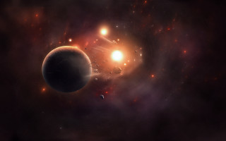 Black hole bright light starry - a black hole in the sky free wallpaper