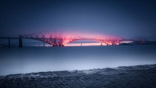 Bridge water redlight reflection sunset - the bridge free wallpaper for desktop