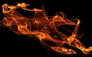 Black red yellow smoke fire - generative art free wallpaper for desktop