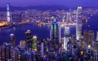 Tokyo city night lights skyline 2 - a body of water free wallpaper for desktop