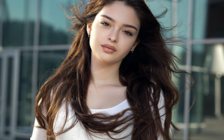 Elina karimova long hair glass - her ear free wallpaper for desktop