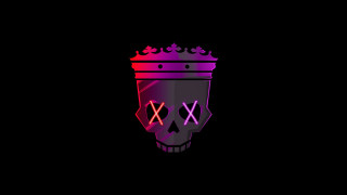 Skull crown neon dark art - a crown free wallpaper