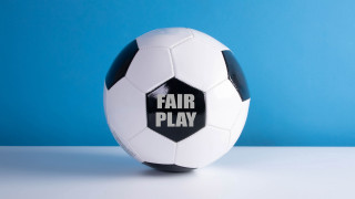 Soccer ball fairplay table blue - a soccer ball free wallpaper