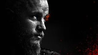 Bearded man blue eyes poster - black free wallpaper for desktop