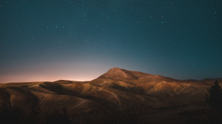 Mountain range star filled sky 2 - a few star above free wallpaper