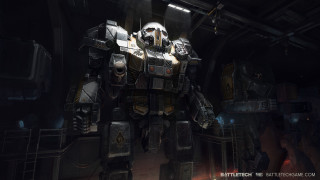 Large robot dark room light - conceptart free wallpaper for desktop