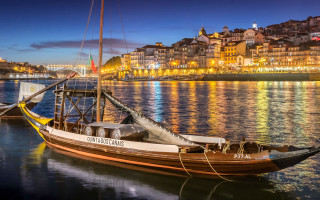 Almada negreiros boat city night - almada negreiro free wallpaper