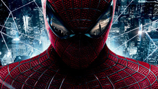 Spiderman city lights ferris wheel - a spider man in a suit free wallpaper