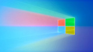 Bright background square window rainbow - a rainbow light free wallpaper