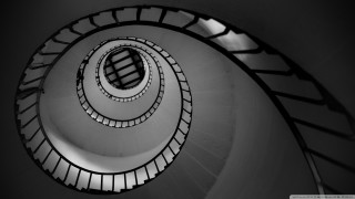 Spiral staircase blackwhite opart gears - alexander rodchenko free wallpaper for desktop