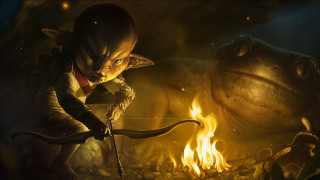 Fire demon archer campfire magic - a fire pit free wallpaper