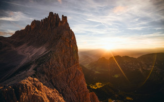 Mountain sunset lake beach cloud - sunrise time free wallpaper