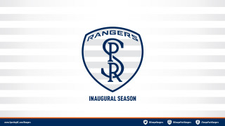 Rangers logo blue white striped - concept design free wallpaper