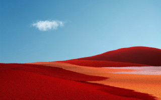 Red desert clouds blue sky - a cloud in the sky above free wallpaper