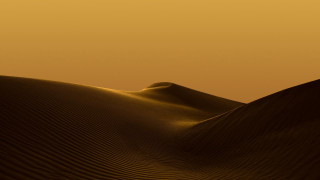 Desert sanddunes yellowsky clouds mattepainting - a few sand free wallpaper