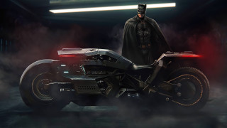 Batman motorcycle man smoke darkroom - artstation hq free wallpaper