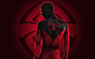 Red suit glowing symbol concept - a red suit free wallpaper