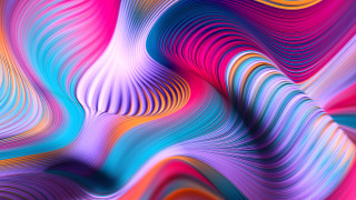 Colorful abstract wavy lines 3d - wavy line free wallpaper
