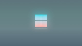 Foggy room blue pink window - minimalist free wallpaper