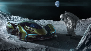 Moon man yellow car planet - cosmo alexander free wallpaper
