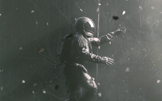 Forest commander gun fall space - free rain wallpaper for desktop