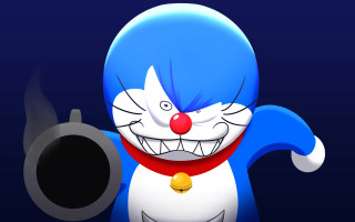 Cartoon gun openmouth rednose neckring - his neck free wallpaper for desktop