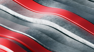 Red silver wavy lines abstract - material free wallpaper