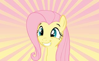 Pink pony smiling hologram cheerful - a yellow background behind free wallpaper for desktop