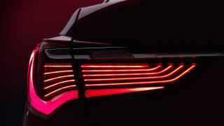 Car red tail light ai - photorealism free wallpaper for desktop