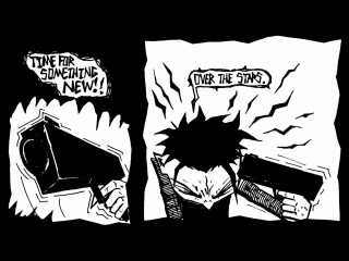 Comic strip man gun cartoon 2 - a comic strip free wallpaper