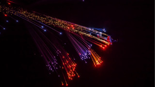 Fireworks night sky cityscape starry - the dark sky free wallpaper