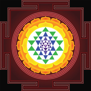 Colorful flower star red background - ella guru free wallpaper for tablet